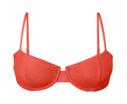 Product Front: Rio De Sol Oberteil Top Malibu-Chili Balconet