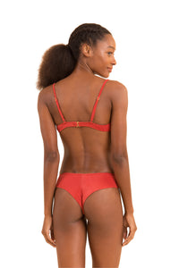 Model Back: Rio De Sol Oberteil Top Malibu-Chili Balconet