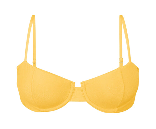 Product Front: Rio De Sol Oberteil Top Malibu-Yellow Balconet
