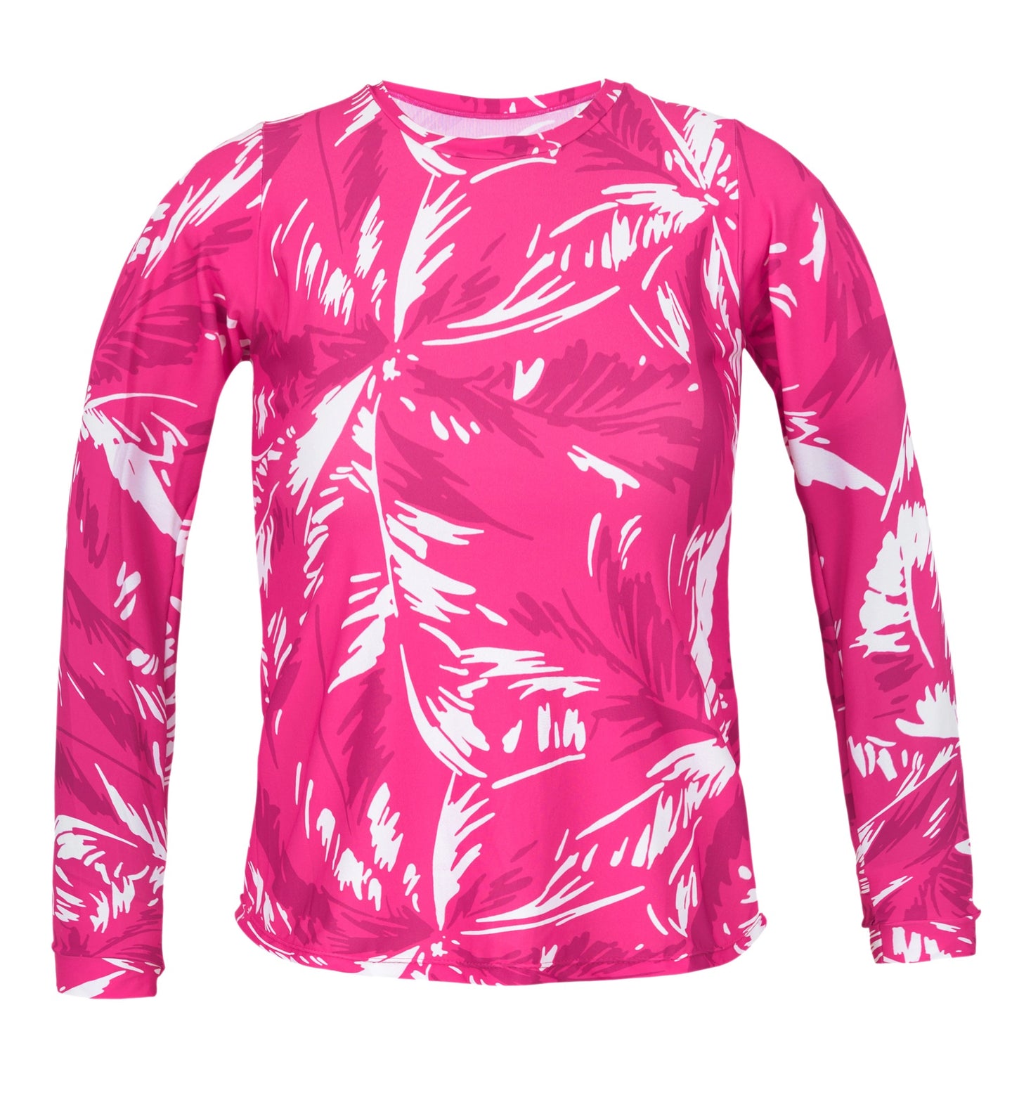 Product Front: Rio De Sol Oberteil Top Pink-Palms Rash-Guard