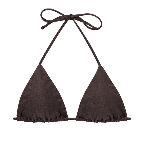 Product Front: Rio De Sol Oberteil Top Shimmer-Coffee Tri-Inv