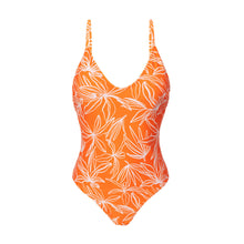 Laden Sie das Bild in den Galerie-Viewer, Product Front: Rio De Sol Badeanzug Trail-Orange Hype
