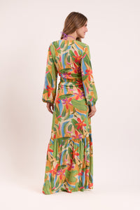 Model Back: Rio De Sol Strandkleid Tropical Long Dress Verona