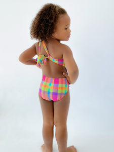 Model Back: Rio De Sol Mädchen-Badeanzug Tulip-Garden Santorini-Kids