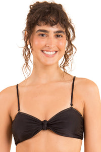 Top Shimmer-Black Bandeau-Joy