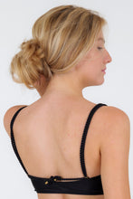 Laden Sie das Bild in den Galerie-Viewer, Top Shimmer-Black Bandeau-Reto
