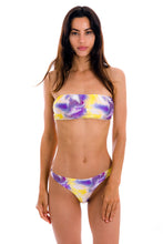 Laden Sie das Bild in den Galerie-Viewer, Set Tiedye-Purple Bandeau-Reto Fio
