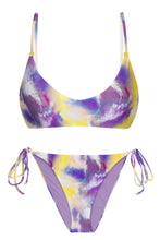 Laden Sie das Bild in den Galerie-Viewer, Set Tiedye-Purple Bralette Ibiza-Comfy
